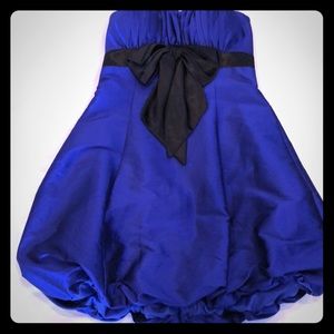 Bloodied Nights strapless blue dress . NWT